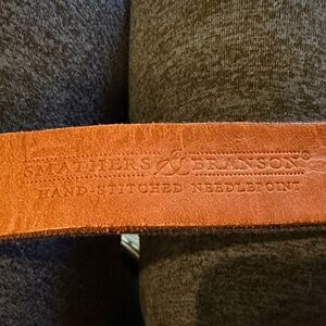 Smathers & Branson Brown Leather Belt